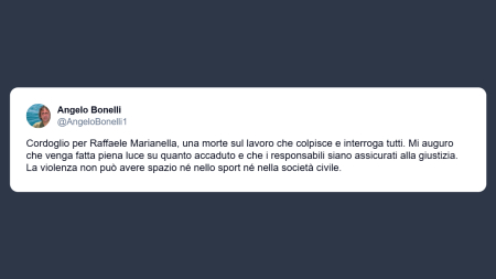 Bonelli: cordoglio per Raffaele Marianella