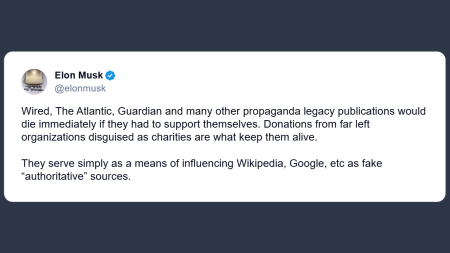 Musk su Wired The Atlantic e Guardian: a tenerle in vita sono le donazioni di organizzazioni di estrema sinistra