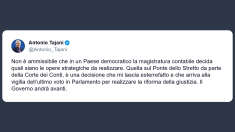 Tajani: la decisione della Corte dei Conti mi lascia esterrefatto