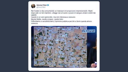 Pillon: nel Sudan si sta consumando un genocidio