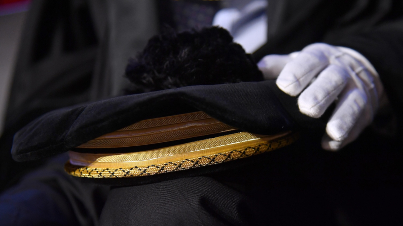 Cerimonia di inaugurazione dell'Anno Giudiziario 2025 del Consiglio Nazionale Forense presso l'Auditorium Antonianum di 
Roma, 07 aprile 2025
(foto ANSA/FABIO CIMAGLIA).