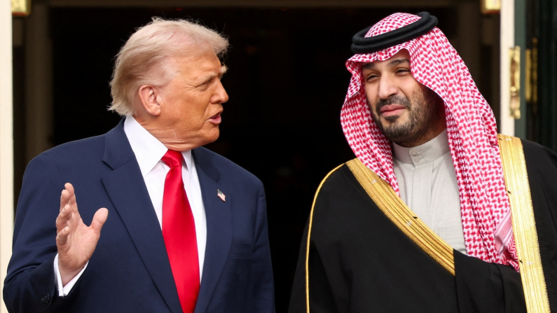 Donald Trump e Mohammed bin Salman alla Casa Bianca, 18 novembre 2025 foto REUTERS/Kevin Lamarque