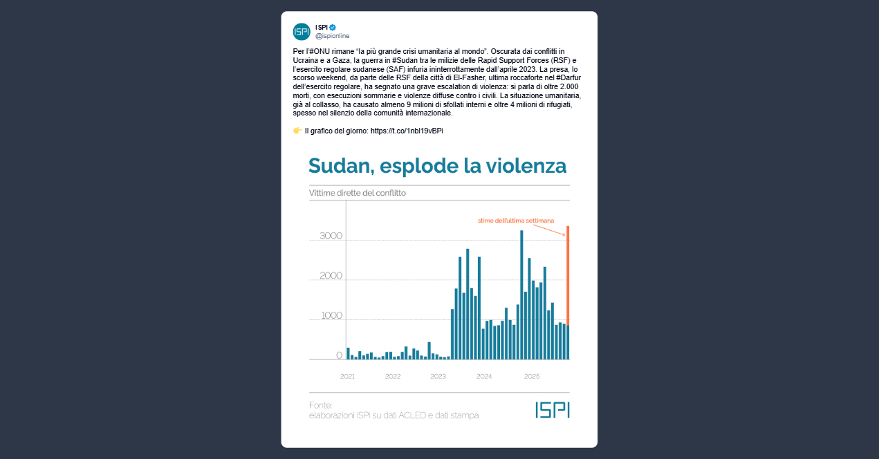 Onu: guerra in Sudan è la più grande crisi umanitaria al mondo