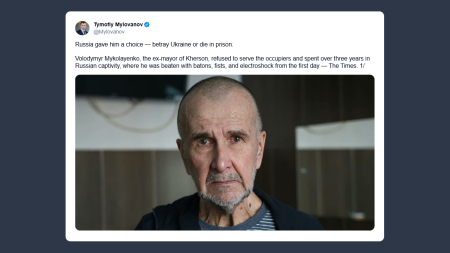 Tymofiy Mylovanov: ex sindaco di Kherson rifiuta di servire la Russia, in prigione per oltre tre anni